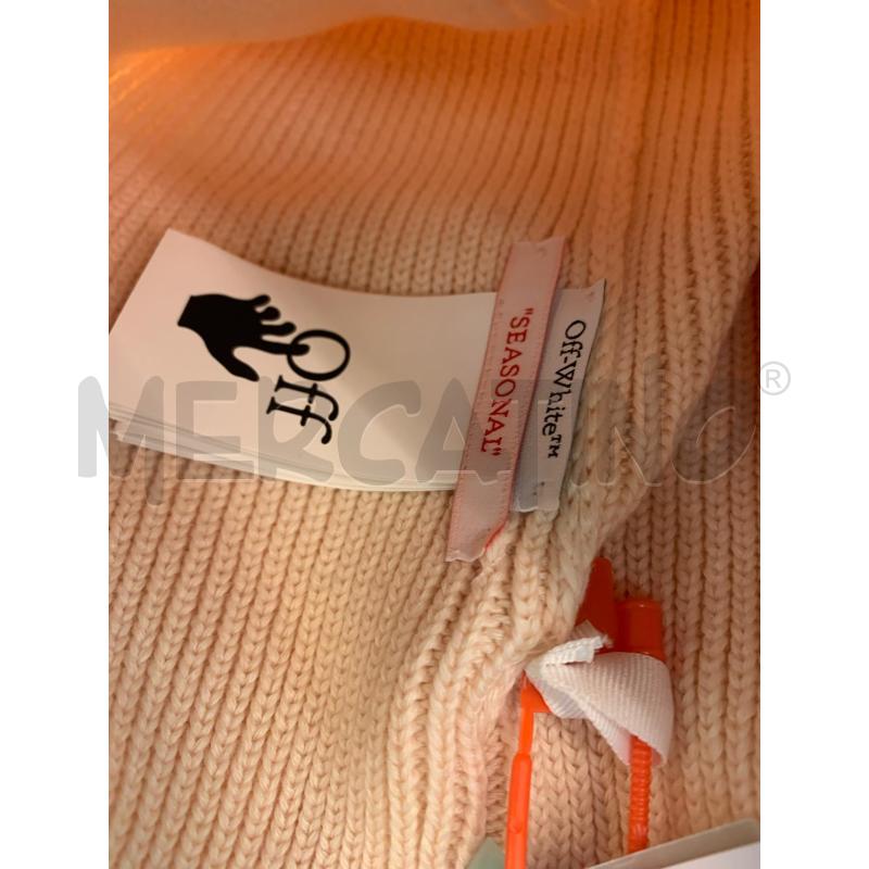 CAPPELLO OFF WHITE ROSA LOGO NERO  | Mercatino dell'Usato Roma re di roma 3