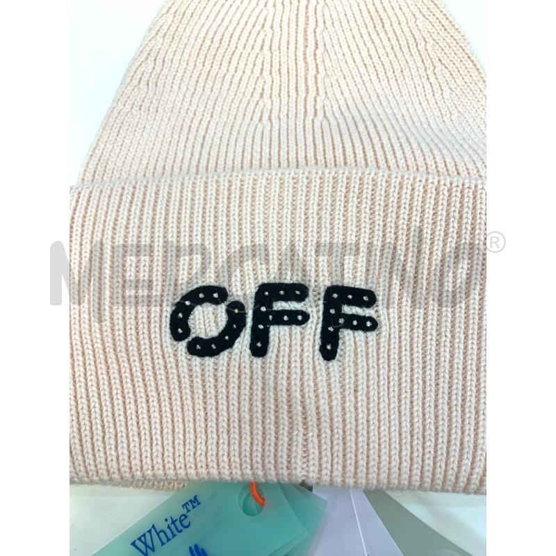 CAPPELLO OFF WHITE ROSA LOGO NERO  | Mercatino dell'Usato Roma re di roma 5