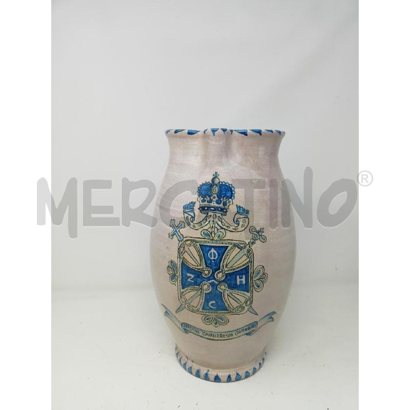 CARAFFA CERAMICA ORDINE CAVALLERESCO STEMMA VLU  | Mercatino dell'Usato Roma re di roma 1