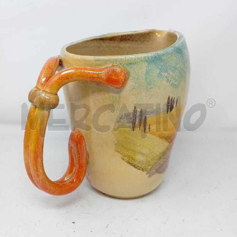 CARAFFA MODIOGLIANI CERAM DEC ALBERI MANICO ARANCIO | Mercatino dell'Usato Roma re di roma 2