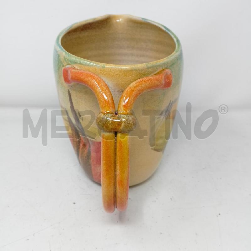 CARAFFA MODIOGLIANI CERAM DEC ALBERI MANICO ARANCIO | Mercatino dell'Usato Roma re di roma 3