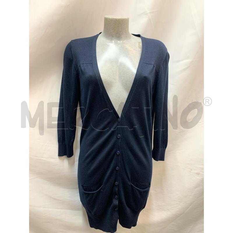 CARDIGAN DONNA WOOLRICH BLU COTONE  | Mercatino dell'Usato Roma re di roma 1