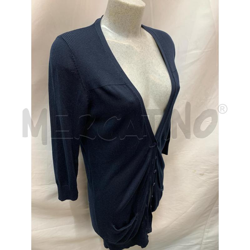 CARDIGAN DONNA WOOLRICH BLU COTONE  | Mercatino dell'Usato Roma re di roma 3