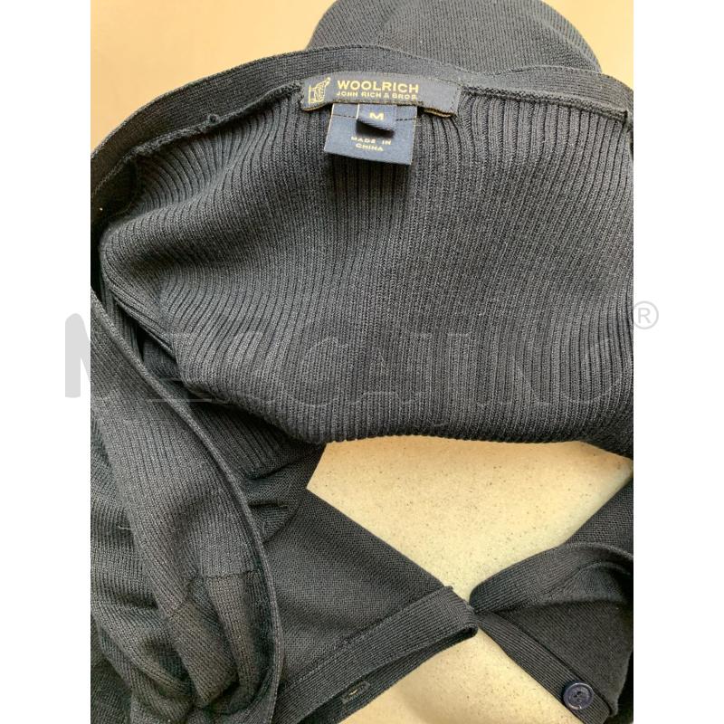 CARDIGAN DONNA WOOLRICH BLU COTONE  | Mercatino dell'Usato Roma re di roma 5