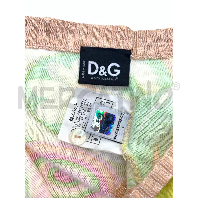 CARDIGAN DONNA  DOLCE & GABBANA GIALLO FIORI  | Mercatino dell'Usato Roma re di roma 5
