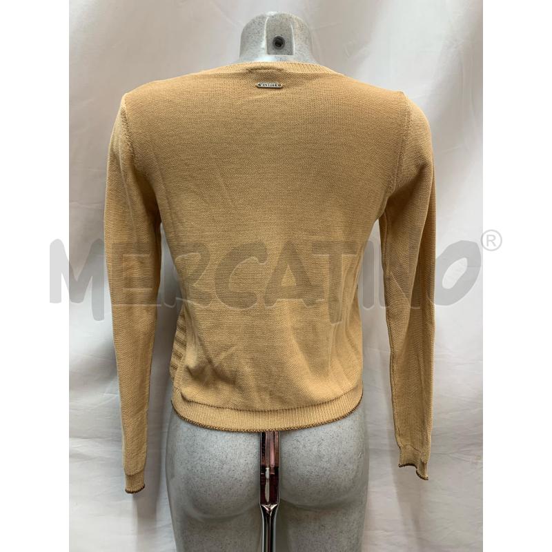 CARDIGAN MARELLA BEIGE FILI GLITTER  | Mercatino dell'Usato Roma re di roma 3