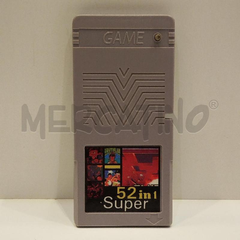 CARTUCCIA COMPILATION GIOCHI GAMEBOY SUPER 52 IN 1 | Mercatino dell'Usato Roma re di roma 1