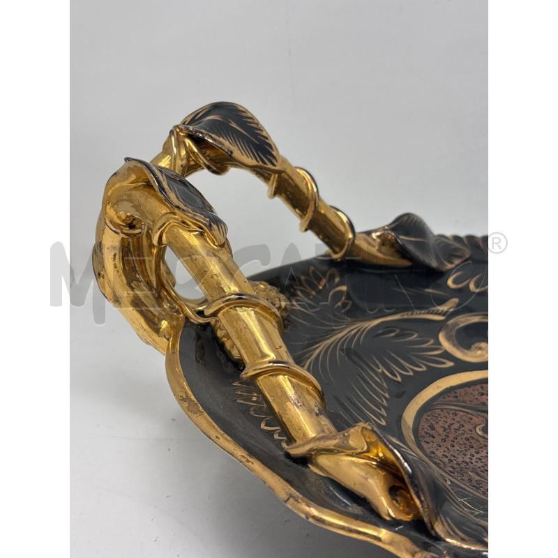 CENTROTAVOLA CERAMIC '50 NERO ORO 2 MANICI DEC CERVO | Mercatino dell'Usato Roma re di roma 3