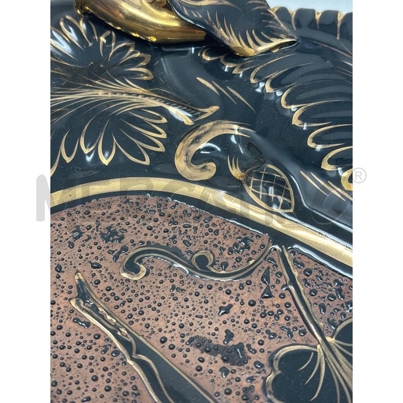 CENTROTAVOLA CERAMIC '50 NERO ORO 2 MANICI DEC CERVO | Mercatino dell'Usato Roma re di roma 5
