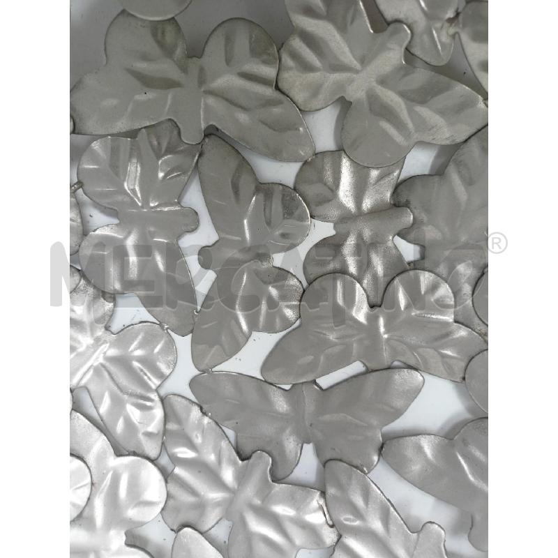 CENTROTAVOLA METALLO QUADRATO FARFALLE SILVER | Mercatino dell'Usato Roma re di roma 4