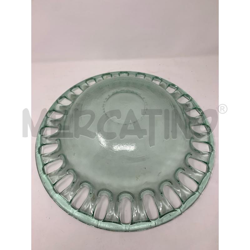 CENTROTAVOLA VETRO VERDE TRAFORATO  | Mercatino dell'Usato Roma re di roma 3