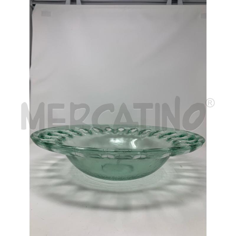 CENTROTAVOLA VETRO VERDE TRAFORATO  | Mercatino dell'Usato Roma re di roma 4