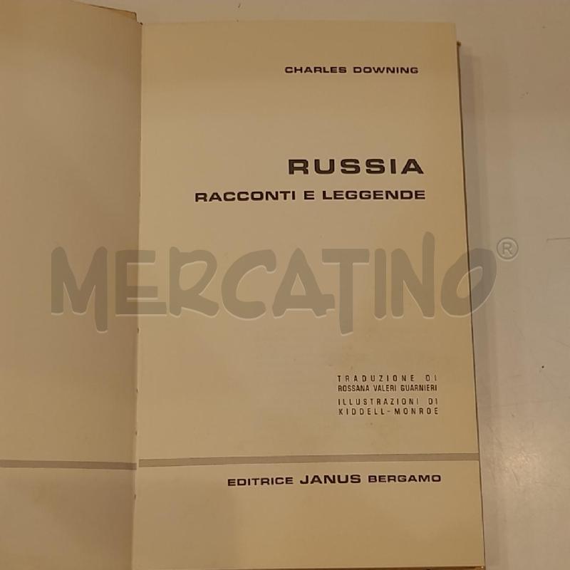 CHARLES DOWNING RUSSIA RACCONTI E LEGGENDE 1972 JANUS PRIMA EDIZIONE | Mercatino dell'Usato Roma re di roma 4