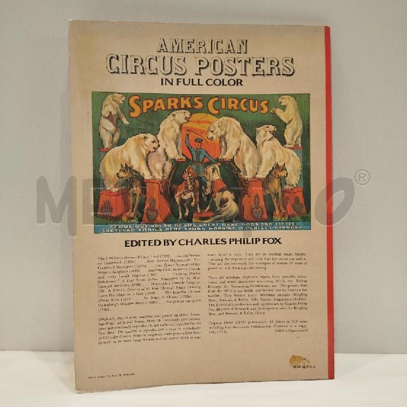 CHARLES PHILIP FOX AMERICAN CIRCUS POSTERS IN FULL COLOR 1978 DOVER | Mercatino dell'Usato Roma re di roma 2