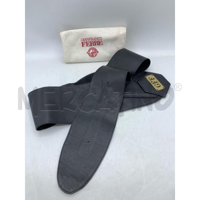 CINTURA DONNA GIANFRANCO FERRE NERO PELLE GOLD | Mercatino dell'Usato Roma re di roma 4