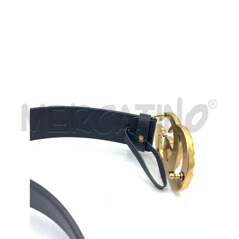 CINTURA DONNA GUCCI BURKLE NER LEATH FIBBIA DORAT PERL | Mercatino dell'Usato Roma re di roma 2