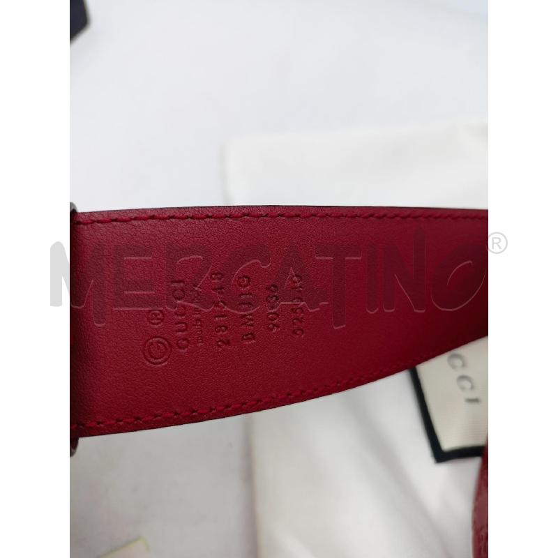 CINTURA DONNA GUCCI PELLE ROSSA  | Mercatino dell'Usato Roma re di roma 5
