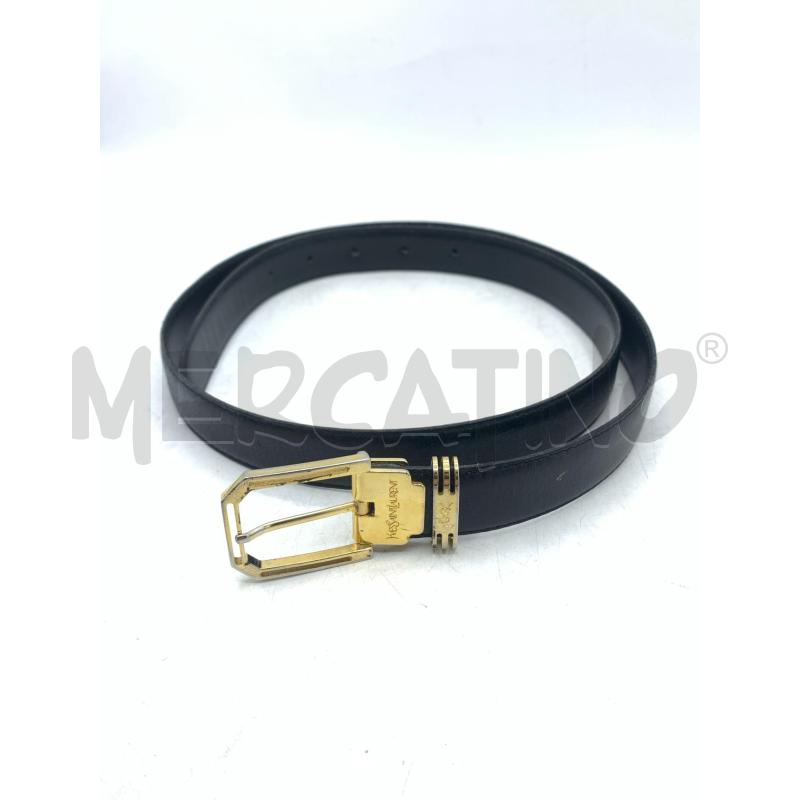 CINTURA DONNA YVES SAINT LAURENT NERO DETT DA RIV | Mercatino dell'Usato Roma re di roma 1