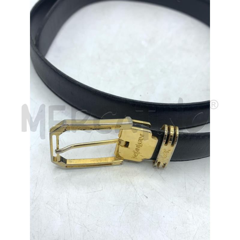 CINTURA DONNA YVES SAINT LAURENT NERO DETT DA RIV | Mercatino dell'Usato Roma re di roma 2
