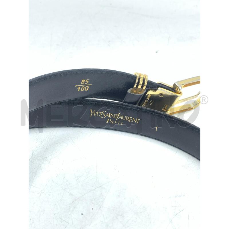 CINTURA DONNA YVES SAINT LAURENT NERO DETT DA RIV | Mercatino dell'Usato Roma re di roma 3