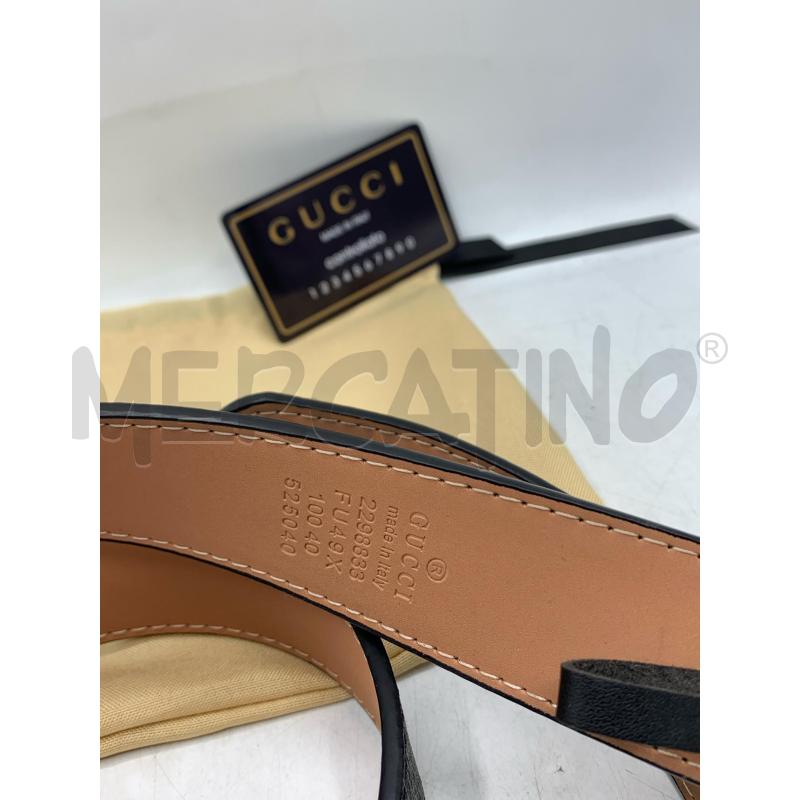 CINTURA GUCCI GOLD SILVER GRIGIO MONOGRAM | Mercatino dell'Usato Roma re di roma 2