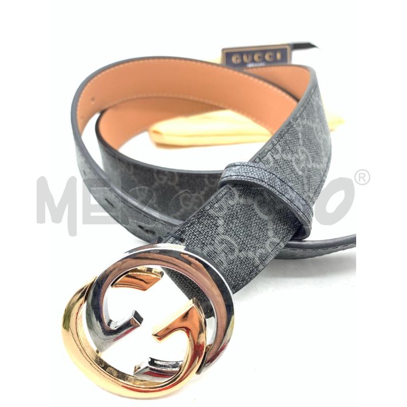 CINTURA GUCCI GOLD SILVER GRIGIO MONOGRAM | Mercatino dell'Usato Roma re di roma 4