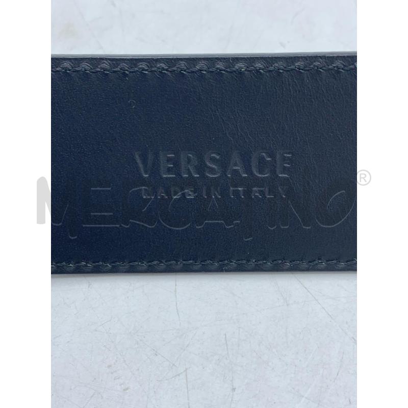 CINTURA UOMO VERSACE NERA PLACCA DORAT  | Mercatino dell'Usato Roma re di roma 5