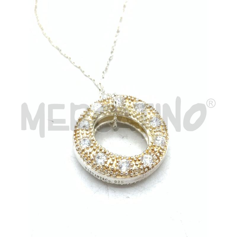 CIONDOLO CERCHIO TIFFANY & CON 925 ARG STRASS | Mercatino dell'Usato Roma re di roma 4