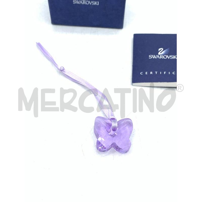 CIONDOLO SWAROVSKI FARFALLA DI CRISTALLO LILLA | Mercatino dell'Usato Roma re di roma 2