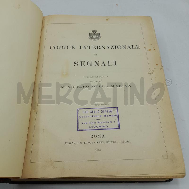 CODICE INETRNAZIONALE DEI SEGNALI 1901 | Mercatino dell'Usato Roma re di roma 4