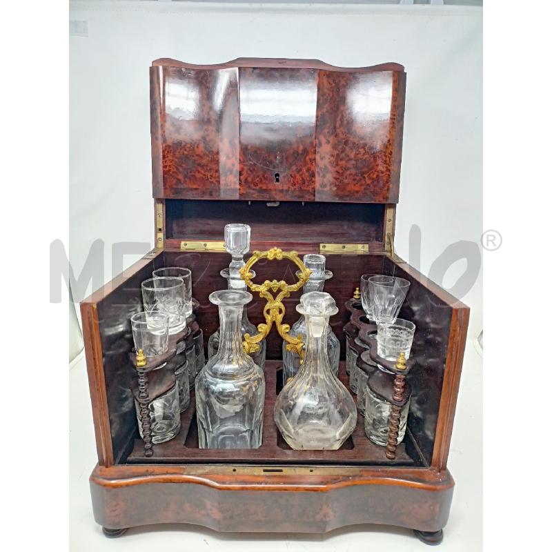 COFANETTO PORTA SET DA BAR NAPOLEONE III RADICA DIFETTO | Mercatino dell'Usato Roma re di roma 1