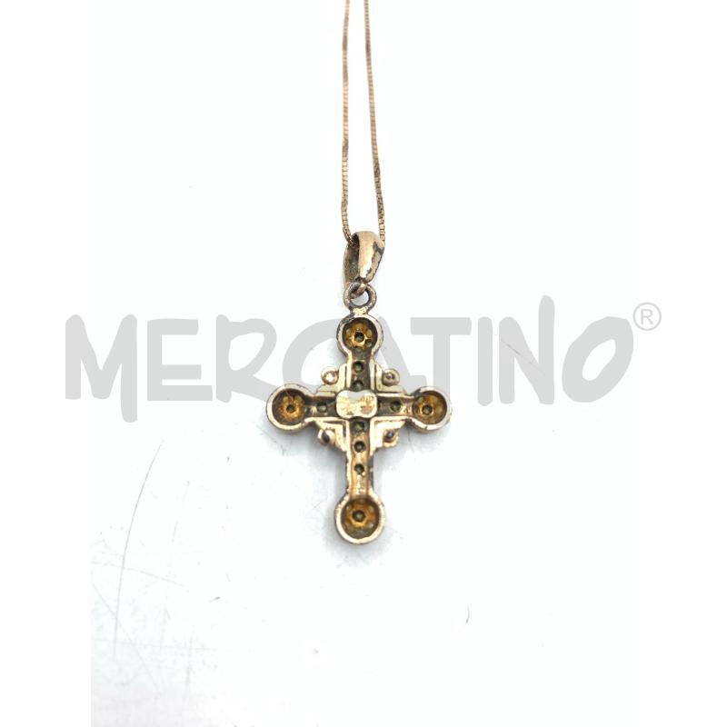 COLLANA ARG DORAT CROCE | Mercatino dell'Usato Roma re di roma 3
