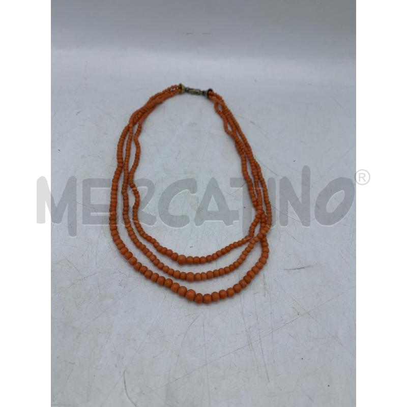 COLLANA ARG FILI CORALL | Mercatino dell'Usato Roma re di roma 1