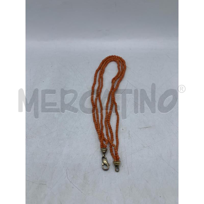 COLLANA ARG FILI CORALL | Mercatino dell'Usato Roma re di roma 3