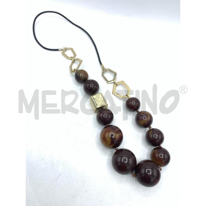COLLANA ARMANI EXCHANGE MACRO PERLE MARR | Mercatino dell'Usato Roma re di roma 1