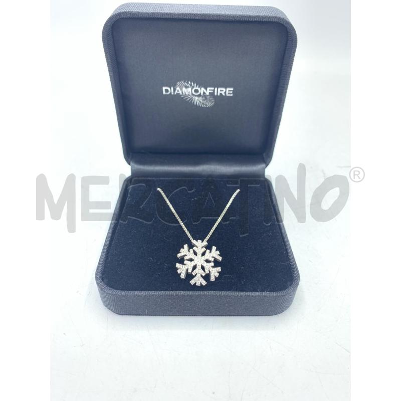 COLLANA FIOCCO DI NEVE STRASS | Mercatino dell'Usato Roma re di roma 1