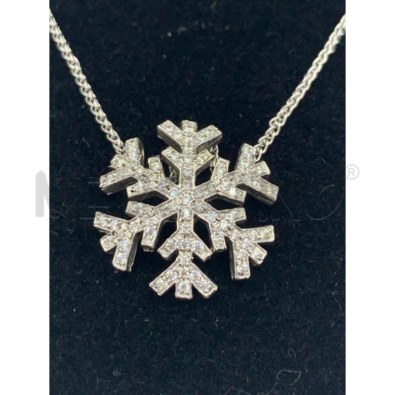 COLLANA FIOCCO DI NEVE STRASS | Mercatino dell'Usato Roma re di roma 4