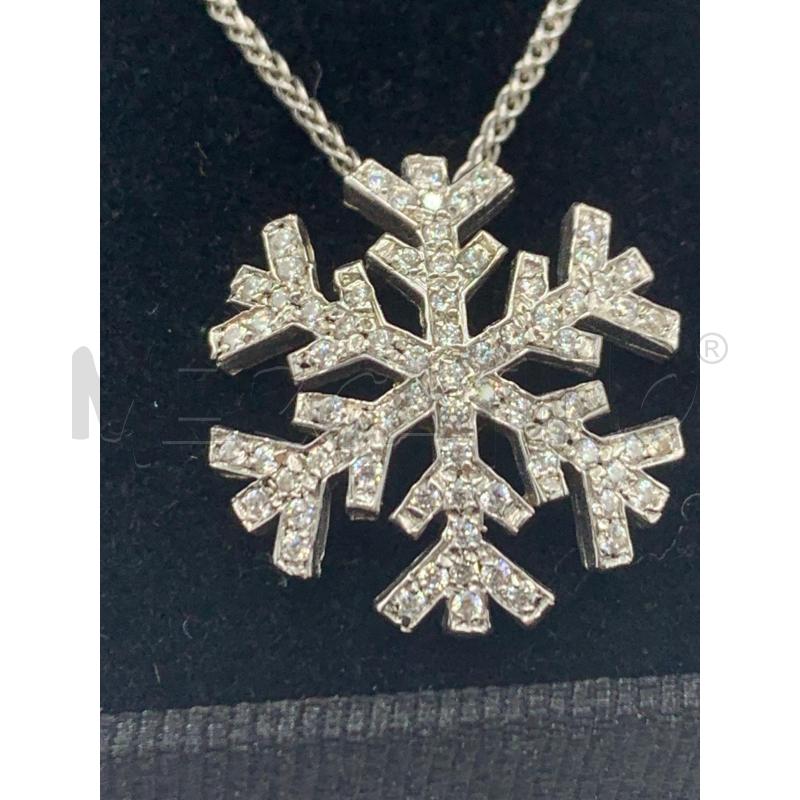 COLLANA FIOCCO DI NEVE STRASS | Mercatino dell'Usato Roma re di roma 5