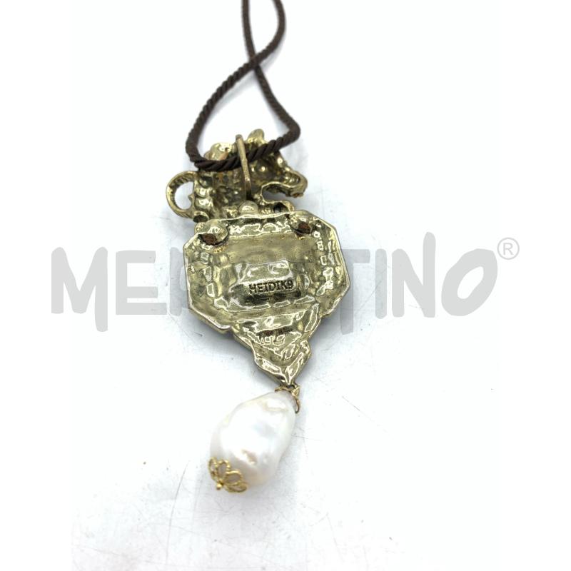 COLLANA HEIDIK9 DETT CAVALLO SWAROVSKI PERLA | Mercatino dell'Usato Roma re di roma 3