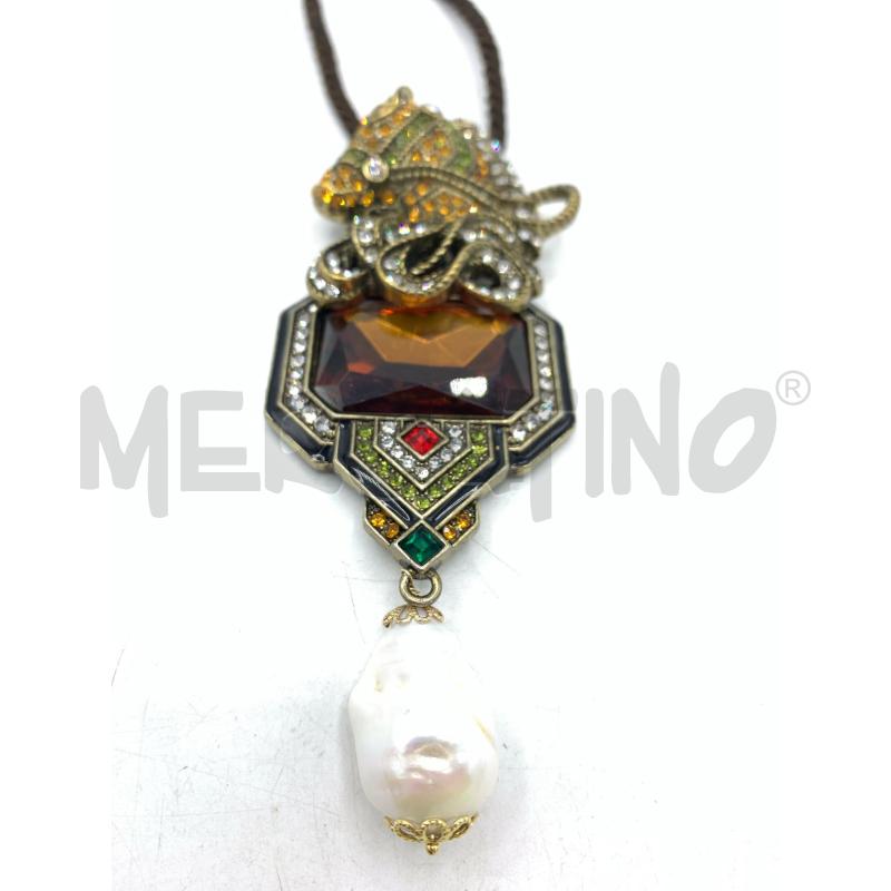 COLLANA HEIDIK9 DETT CAVALLO SWAROVSKI PERLA | Mercatino dell'Usato Roma re di roma 5