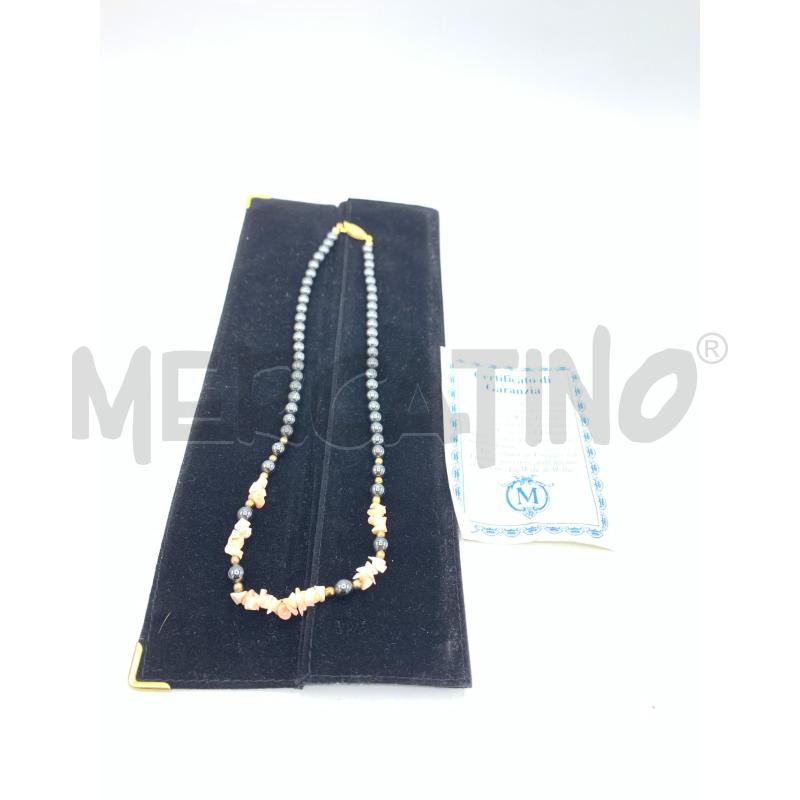 COLLANA MYLLA LECREC EMATITE CORALLO | Mercatino dell'Usato Roma re di roma 1
