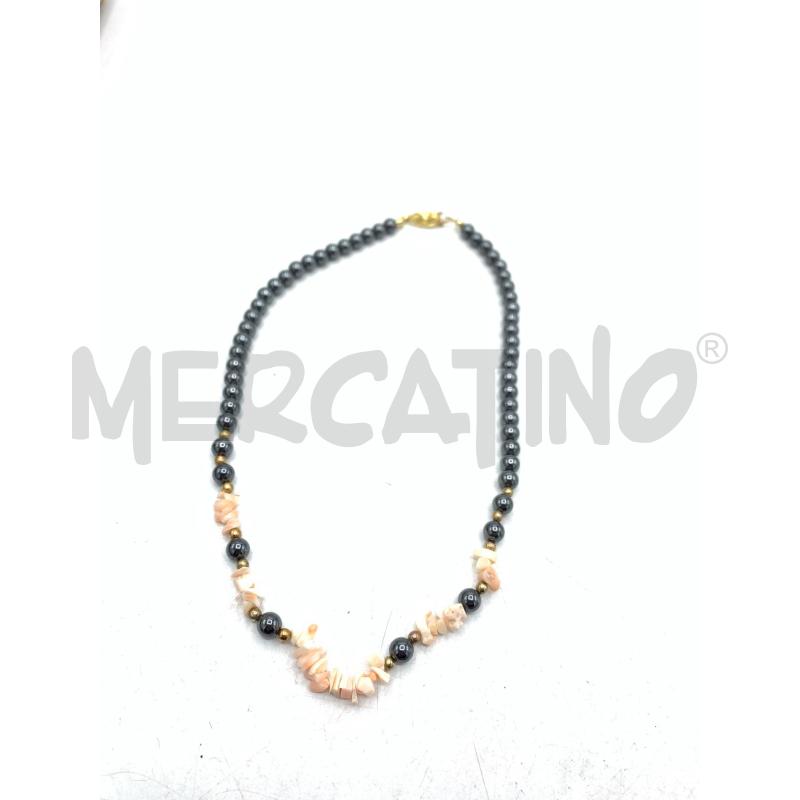 COLLANA MYLLA LECREC EMATITE CORALLO | Mercatino dell'Usato Roma re di roma 2