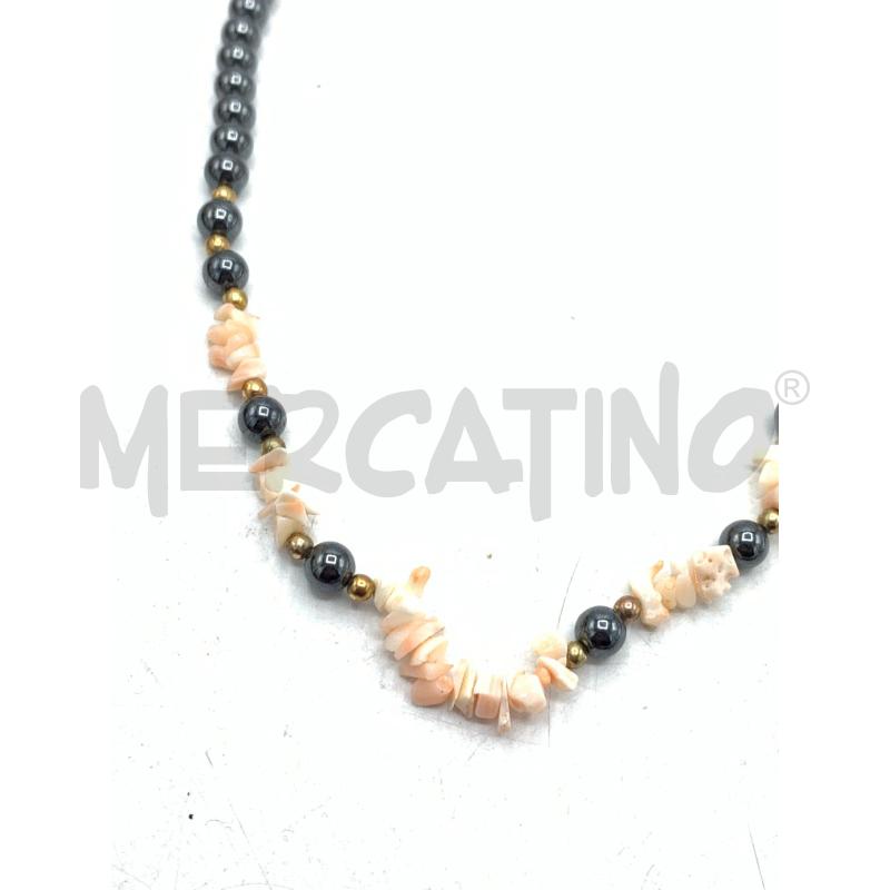 COLLANA MYLLA LECREC EMATITE CORALLO | Mercatino dell'Usato Roma re di roma 3