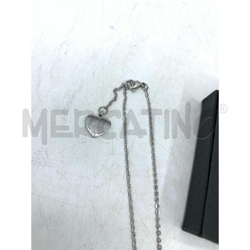 COLLANA SAGAPO' ACCIAIO CUORI  | Mercatino dell'Usato Roma re di roma 3
