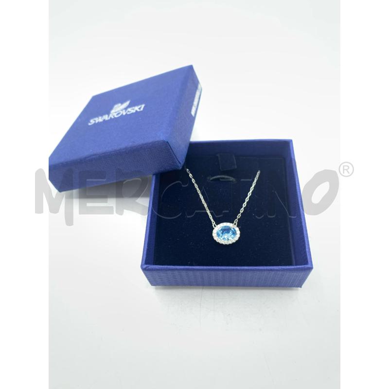COLLANA SWAROVSKI CRISTALLO AZZURRO  | Mercatino dell'Usato Roma re di roma 1