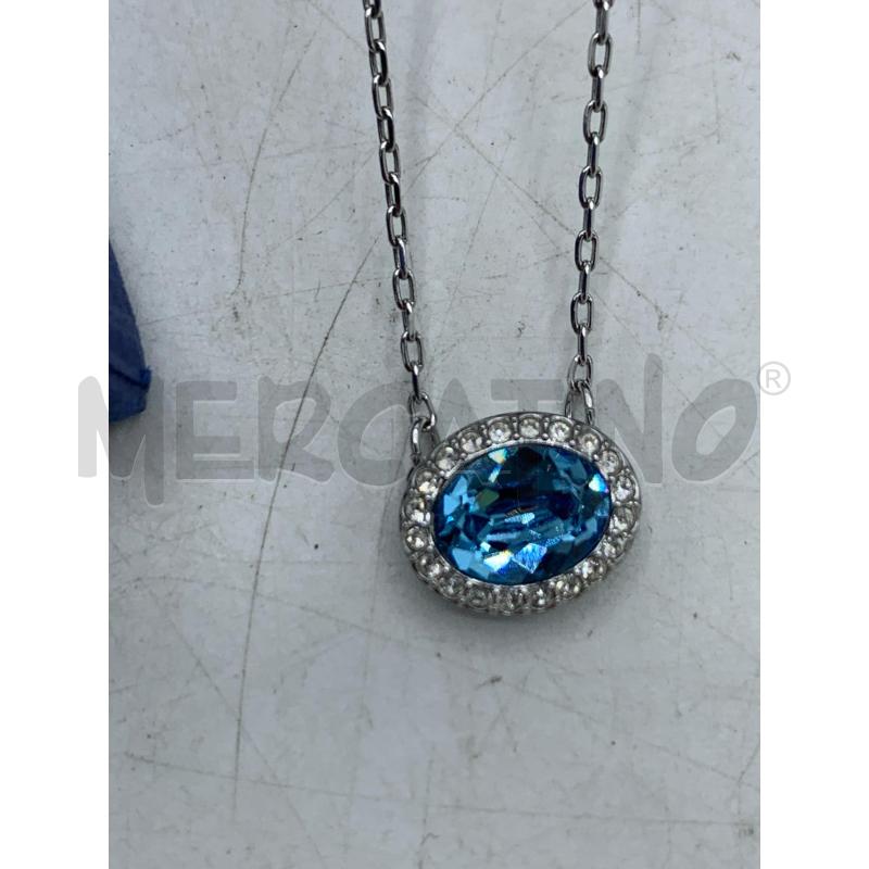 COLLANA SWAROVSKI CRISTALLO AZZURRO  | Mercatino dell'Usato Roma re di roma 4