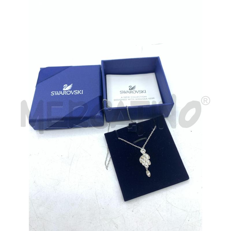 COLLANA SWAROVSKI PENDENTE FOGLIA STRASS | Mercatino dell'Usato Roma re di roma 4