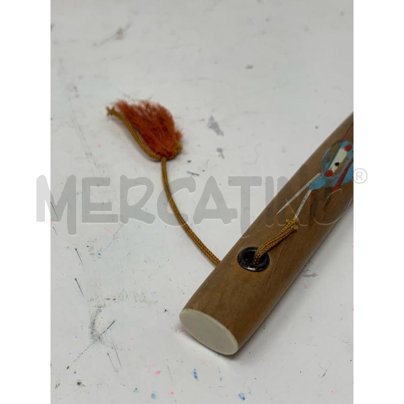 COLTELLINO KATANA FODERA LEGNO DISEGNO FOGLIA VERDE AZZURRA  | Mercatino dell'Usato Roma re di roma 5