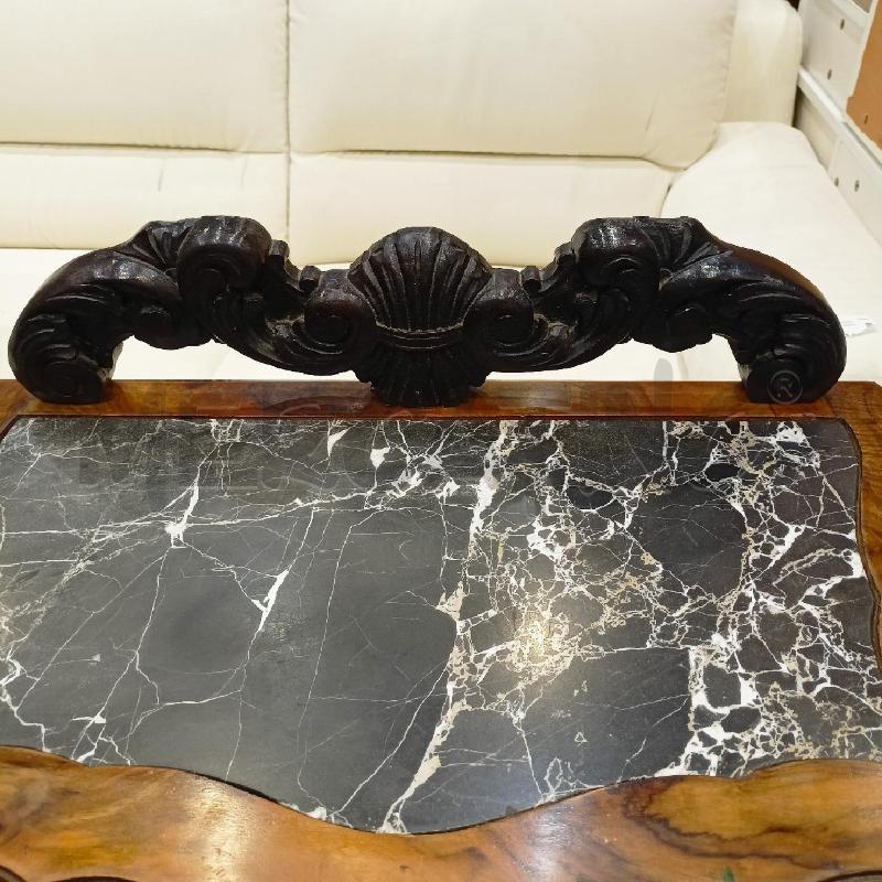 COMODINO 1 SPORTELLO IN RADICA PIANO IN MARMO NERO | Mercatino dell'Usato Roma re di roma 4