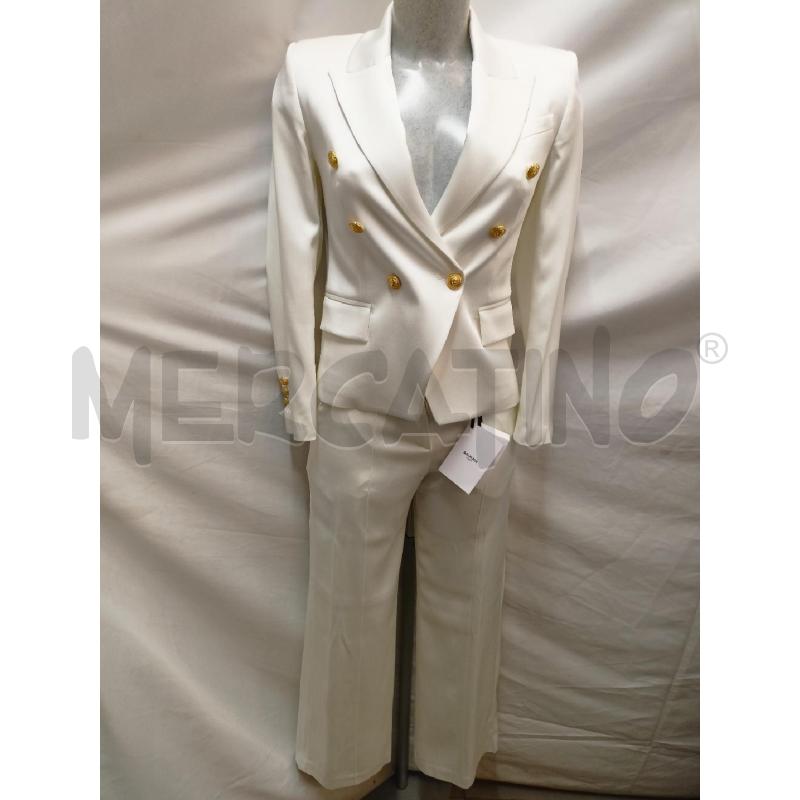 COMPLETO BALMAIN BIANCO BOTTONI GOLD | Mercatino dell'Usato Roma re di roma 1